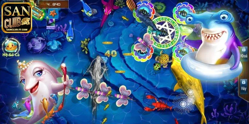Phân tích các loại sinh vật có trong bắn cá vàng H5 tại SANCLUB