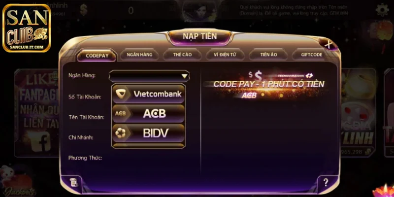 Những lưu ý quan trọng cần quan tâm khi nạp tiền SANCLUB